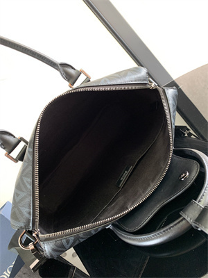 Di.or Lingot Briefcase Black CD diamond Canvas And Smooth Calfskin