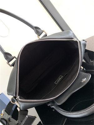 Di.or Lingot Briefcase Black Grained Calfskin