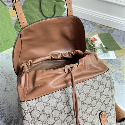 Gu.cci GG Backpack Ostrich With Double G 710859