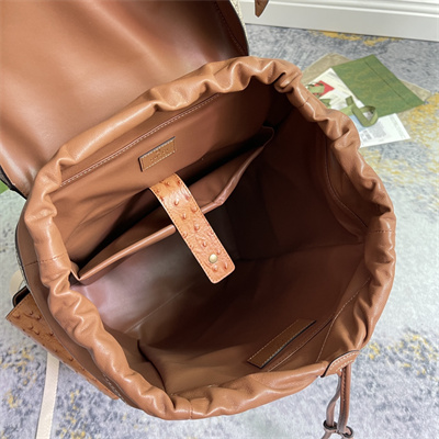 Gu.cci GG Backpack Ostrich With Double G 710859