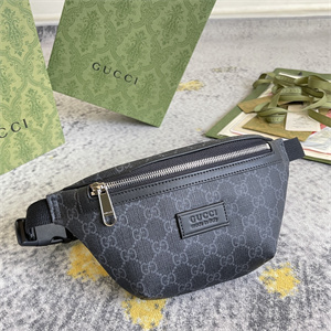 Gu.cci GG Canvas Belt Bag Black 675181