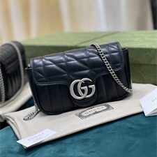 Gu.cci GG Marmont Mini Bag Black 476433