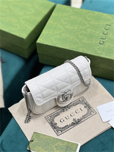 Gu.cci GG Marmont  Mini Bag White 476433