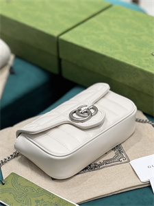 Gu.cci GG Marmont  Mini Bag White 476433