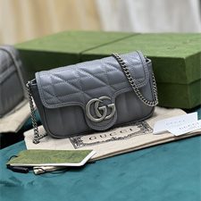 Gu.cci GG Marmont  Mini Bag Grey 476433