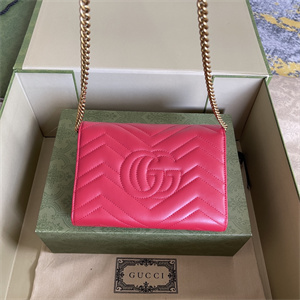 Gu.cci GG Marmont Mini  Bag Red 474575