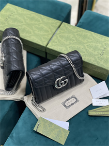 Gu.cci GG Marmont Mini  Bag Black 474575