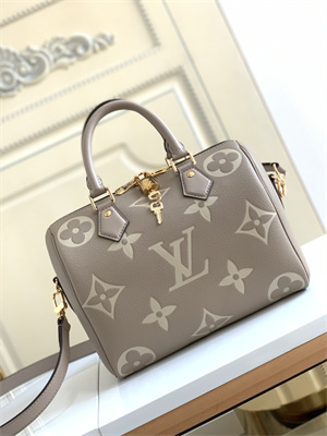 L.V Speedy Bandoulière 25 Monogram Empreinte Turtledove/Beige M58947