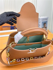 L.V Capucines BB Bag Taurillon Leather Brown M21798