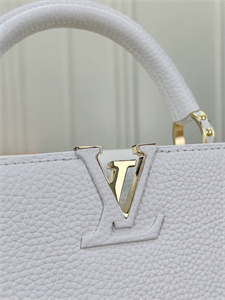 L.V Capucines BB Bag Taurillon Leather White M22375