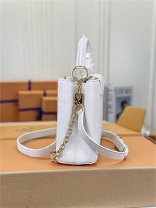 L.V Capucines BB Bag Taurillon Leather White M22375