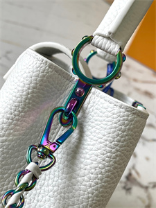 L.V Capucines Mini Bag Taurillon Leather White M22606
