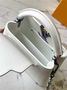 L.V Capucines Mini Bag Taurillon Leather White M22606