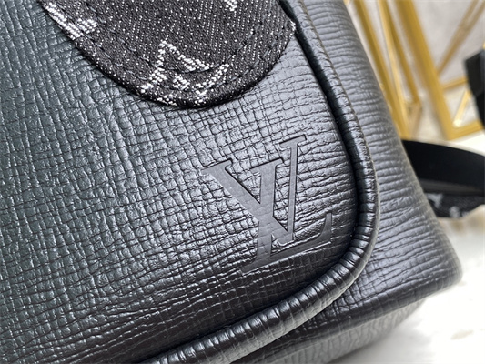 L.V MultiPocket Backpack Taurillon Leather& Monogram Denim Black M45973