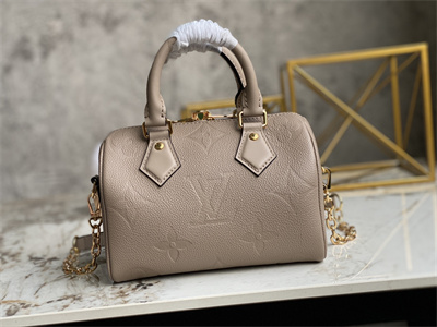 L.V Speedy Bandoulière 20 Giant Monogram Empreinte Tourterelle Beige M58953