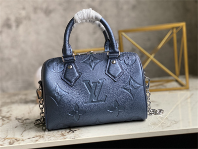 L.V Speedy Bandoulière 20 Giant Monogram Empreinte Navy M58953