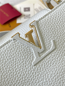 L.V Capucines BB Bag Taurillon Leather White M59434