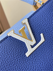 L.V Capucines BB Bag Taurillon Leather Royal Blue/Light Blue M59465