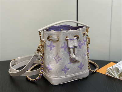 L.V Nano Noé Bag Monogram Empreinte Latte/Bubble Tea M82933