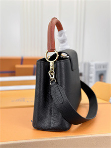 L.V Capucines MM Bag Taurillon Leather Black M20581
