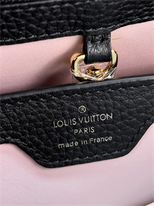 L.V Capucines MM Bag Taurillon  Leather Black M21798