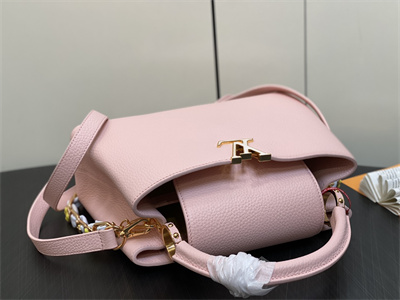 L.V Capucines MM Bag Taurillon Leather Pink M23363