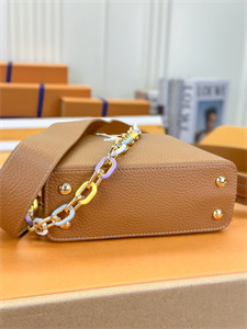 L.V Capucines Mini Bag Taurillon Leather Brown M21798