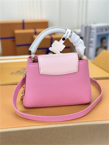 L.V Capucines Mini Bag Taurillon Leather Sakura Pink M22375