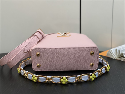 L.V Capucines Mini Bag Taurillon Leather Pink M23363