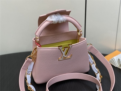 L.V Capucines Mini Bag Taurillon Leather Pink M23363