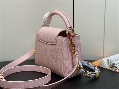 L.V Capucines Mini Bag Taurillon Leather Pink M23363