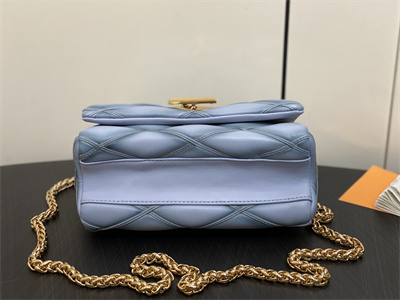 L.V  Go-14 MM Bag Lambskin Ecume Gray M24186