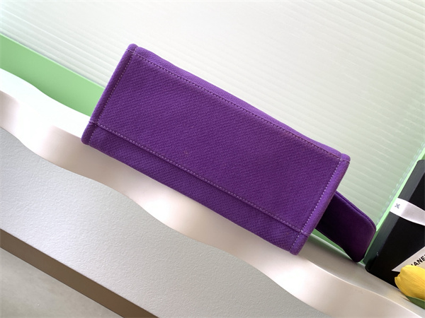 Chanel Deauville Small Shopping Bag Mixed Fibers Gold Tone Metal Purple AS3257