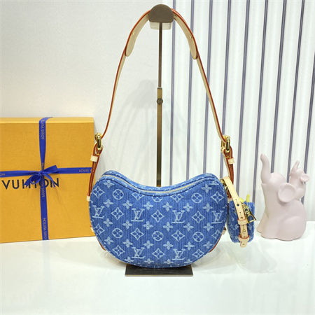 L.V Croissant Bag MM Monogram Denim Two Pieces M46856