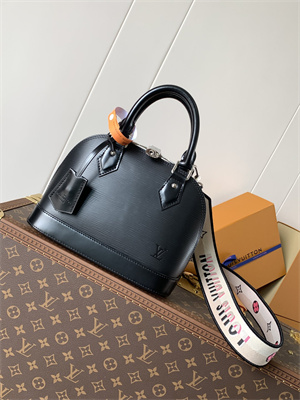 L.V Alma BB Bag EPI Leather Black M59217