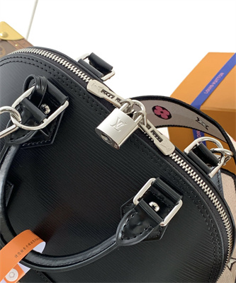 L.V Alma BB Bag EPI Leather Black M59217