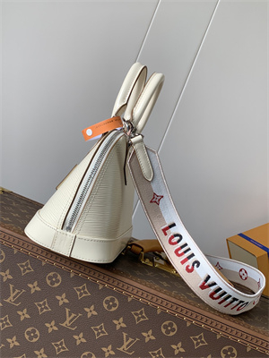 L.V Alma BB Bag EPI Leather White M58706