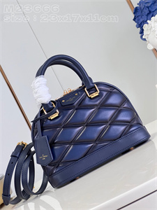 L.V Alma BB Bag Lamb Leather Marine Blue M23666