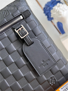 L.V Takeoff Pouch Damier Infini Leather Black N40504
