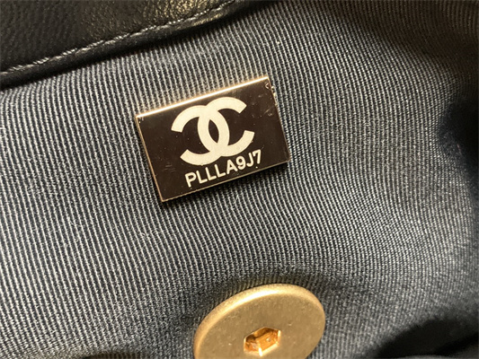 Chanel 19 Handbag Wool Tweed Gold Double C Metal Black/White AS1160