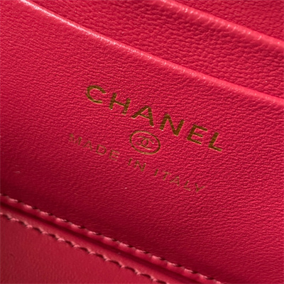 Cha.nel Vanity Case Lambskin Gold Tone Metal Black AP3301