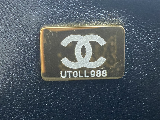 Cha.nel Small Flap Bag With Diamond Top Handle Lambskin Gold Tone Metal Black AS4141