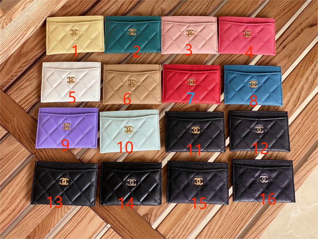 Cha.nel Classic Card Holder Lambskin/ Grained Calfskin AP0213