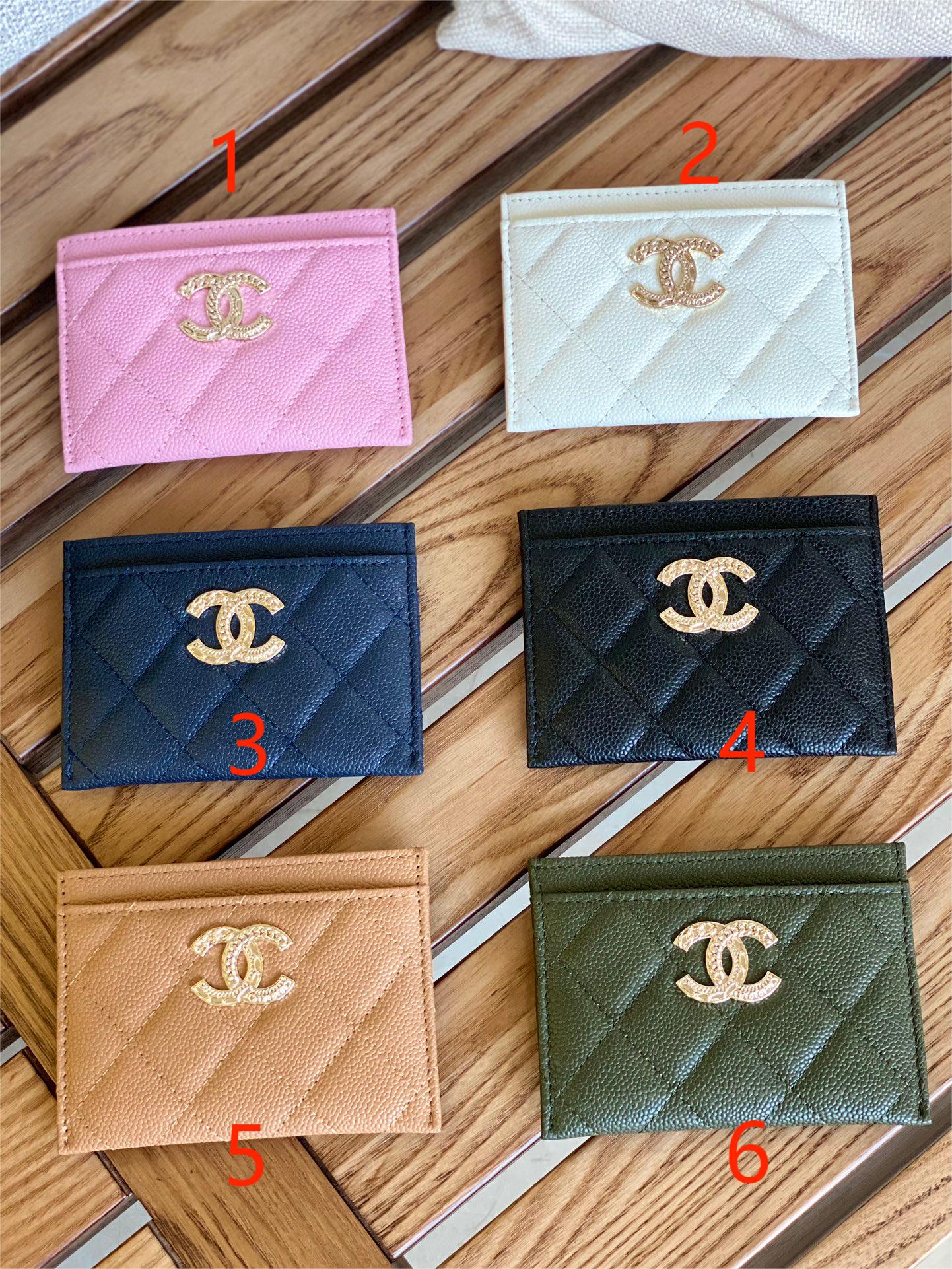 Cha.nel Classic Card Holder Grained Calfskin AP3048