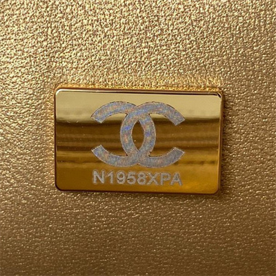 Cha.nel Super Mini Flap Bag Lambskin With Ball Gold Tone Metal Lt Blue AS1786