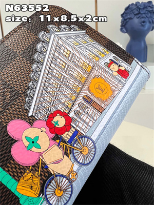L.V Zippy Coin Purse Vivienne Holidays Damier Ebene N63552