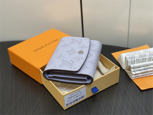 L.V IRIS Compact Wallet Monogram Leather Lilac M82517