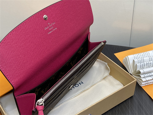 L.V Emilie Wallet Monogram Canvas Fuchsia M82919