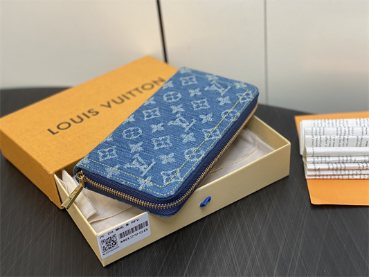 L.V Remix Zippy Wallet Monogram Denim M82958