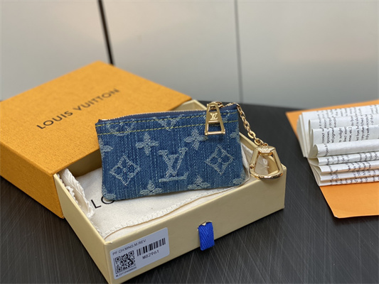 L.V Remix Key Pouch Monogram Denim M82961